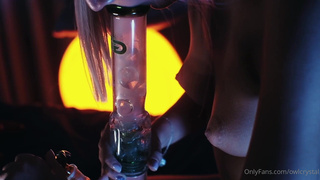 Owl Crystal - [OF] - Nice Boobs Cutie Deepthroat Cock With Weed Smoke. Happy 420.mp4